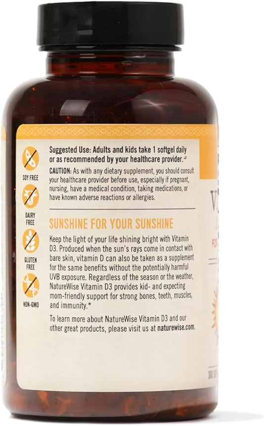 NatureWise Vitamin D3 1000iu (25 mcg) 360 Count