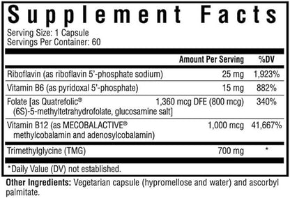 Seeking Health Homocysteine Nutrients, Formerly HomocysteX B12, Folate (60 Capsules)