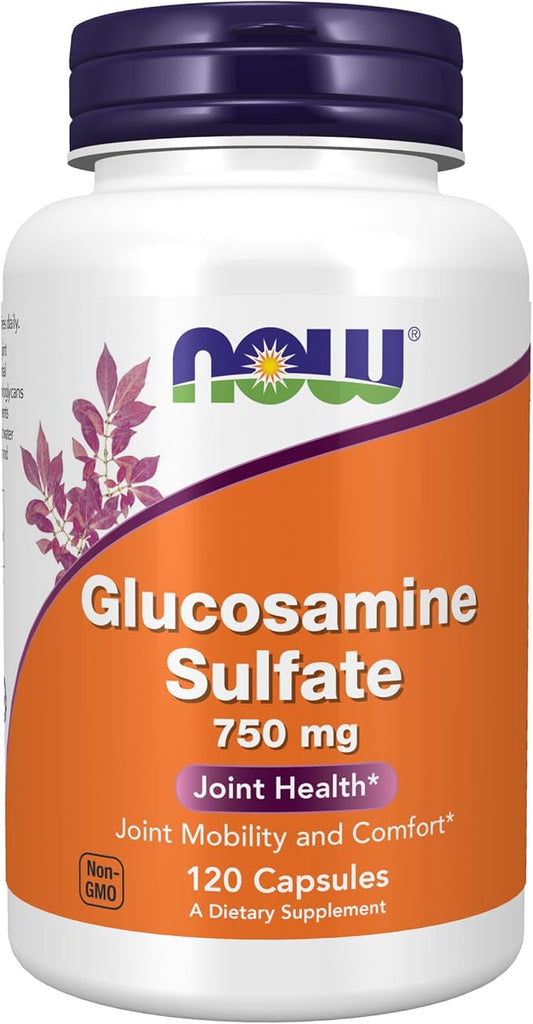 NOW Supplements, Glucosamine Sulfate 750 mg, 120 Veg