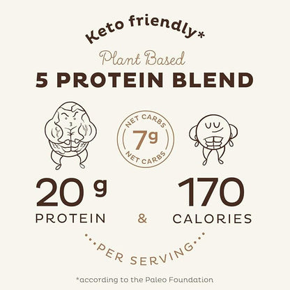 KOS Plant Based Protein Powder, Chocolate 15 Servings