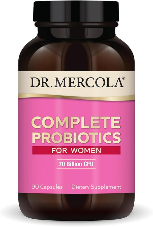 Dr. Mercola Complete Probiotics for Women 70 Billion 90 Servings (90 Capsules),