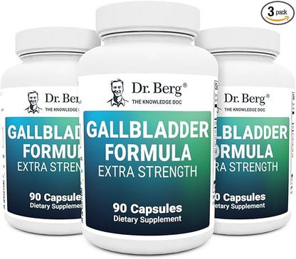Dr. Berg Gallbladder Formula Extra Strength 45 Day 90 Capsules (3 Pack)