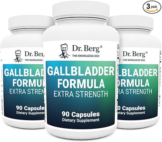Dr. Berg Gallbladder Formula Extra Strength 45 Day 90 Capsules (3 Pack)