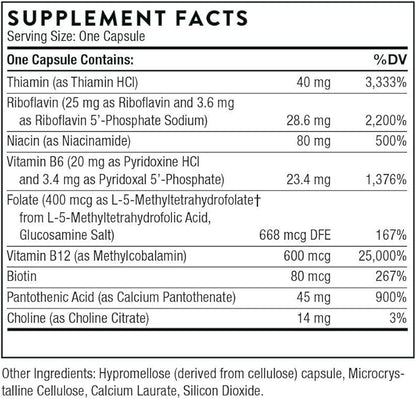 THORNE B-Complex #12 B12 and 60 Capsules