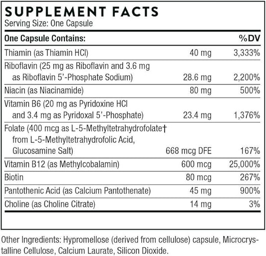 THORNE B-Complex #12 B12 and 60 Capsules