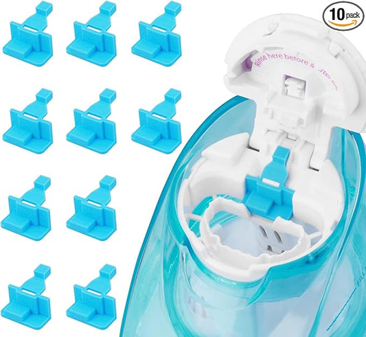 Silicone Saltwater Pods Refills Accessories Compatible (10 Pack-Blue)