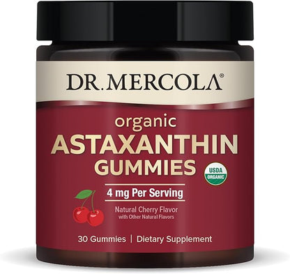 Dr. Mercola Organic Astaxanthin Gummies, 30 (30 Gummies), 4 mg