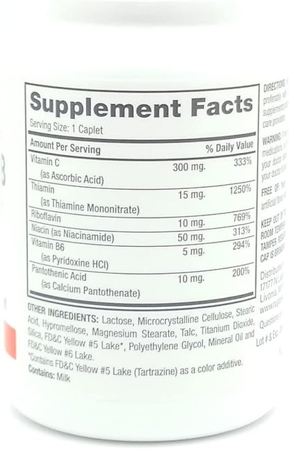 Rugby Vitamin B Complex with Vitamin 130 Caplets