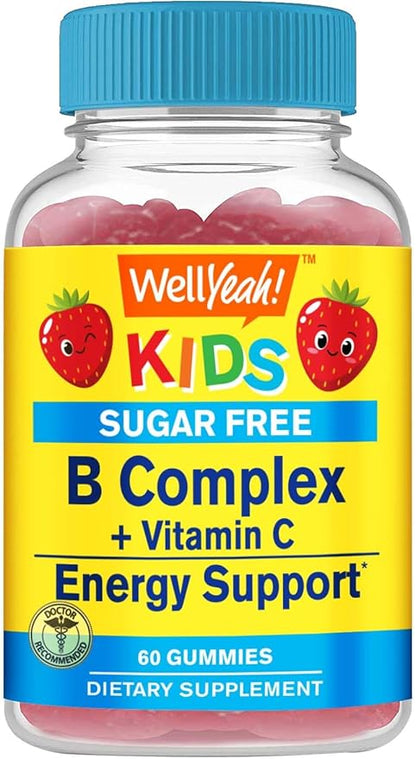 Kids Vitamin B Complex Sugar Free Gummies 60 Count