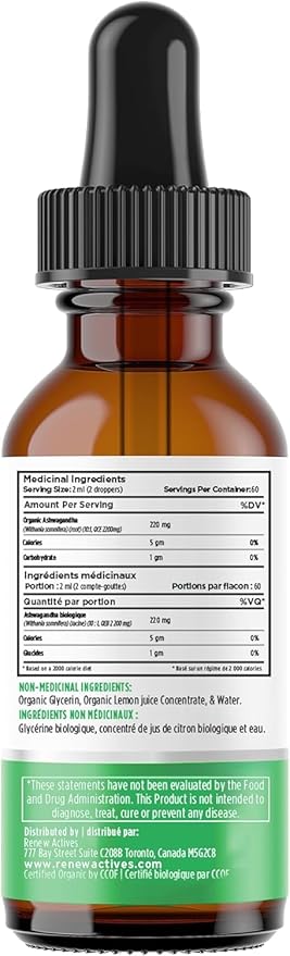 Renew Actives Ashwagandha Liquid 120 ml