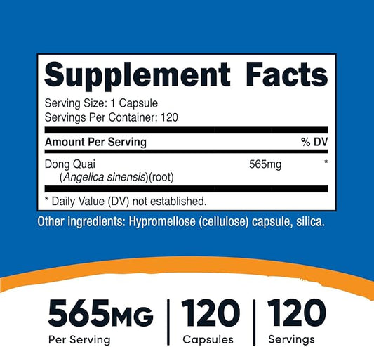 Nutricost Dong Quai 565mg, 120 Capsules