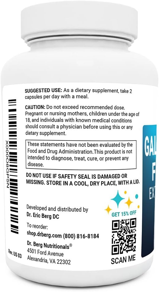 Dr. Berg Gallbladder Formula Extra Strength 45 Day 90 Capsules (3 Pack)