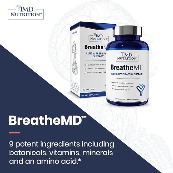 1MD Nutrition BreatheMD 60 Ct.
