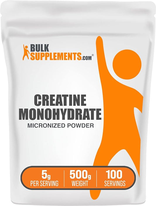 BulkSupplements.com Creatine Monohydrate Powder 5g (5000mg) (5000mg) per 500g (1.1 (1.1 lbs) 1)