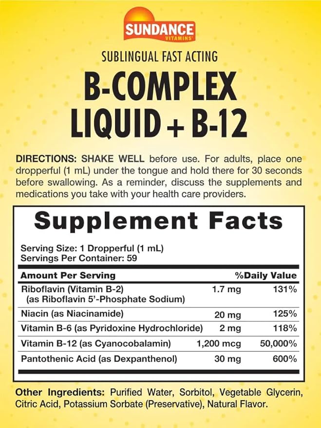 Vitamin B Complex Liquid B-12 |