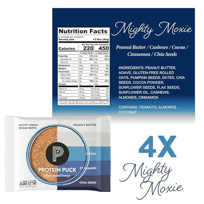 Protein Puck Plant Based Bars 13-17 grams 16 Count (1 Pack)