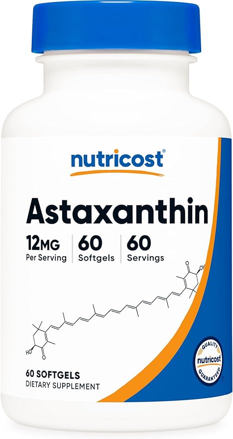 Nutricost Astaxanthin 12mg, 60 Softgels (2 Month