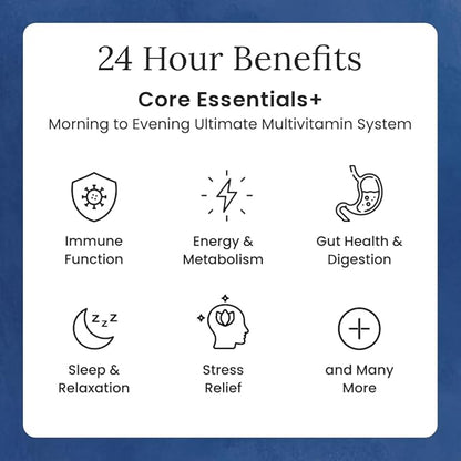 Gulp Core Essentials AM PM Multivitamin 3, Probiotics, 60 Servings, 2 Month