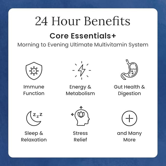Gulp Core Essentials AM PM Multivitamin 3, Probiotics, 60 Servings, 2 Month