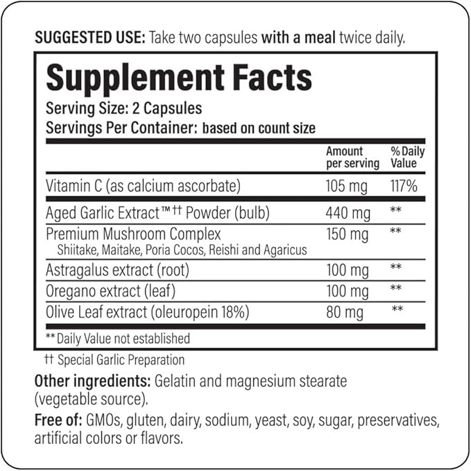 Kyolic Aged Garlic Extract Formula 103 200 Capsules