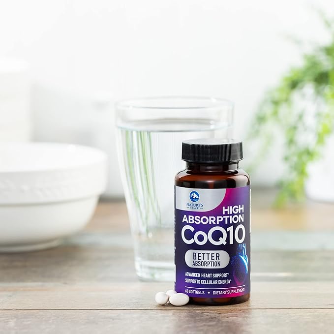 CoQ10 100mg Softgels, Superior Co Q10 Q10 Vitamin 60 Count