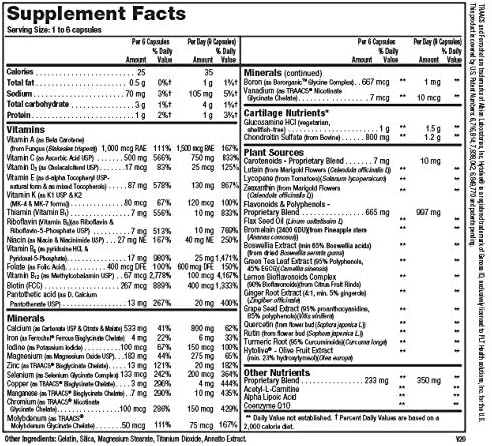 Sport Comprehensive Multivitamin Supplement with Glucosamine 270 Capsules