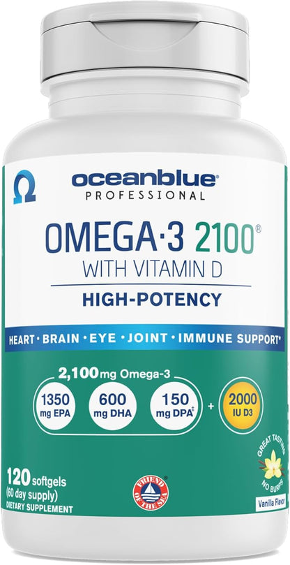 Oceanblue Professional Omega-3 2100 – 120 D3 – (60 Servings)