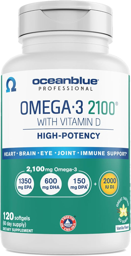 Oceanblue Professional Omega-3 2100 – 120 D3 – (60 Servings)