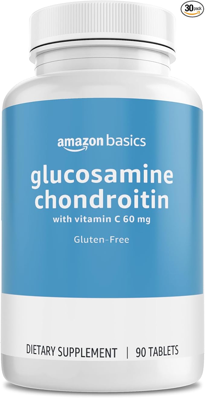 Amazon Basics Glucosamine 1500 mg 60 mg, 90 Tablets (2 per