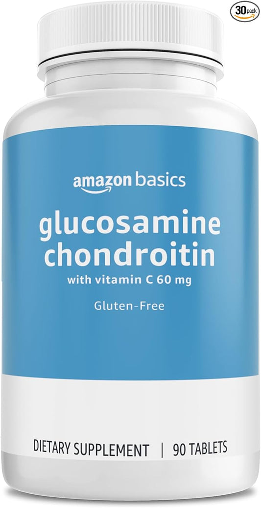 Amazon Basics Glucosamine 1500 mg 60 mg, 90 Tablets (2 per
