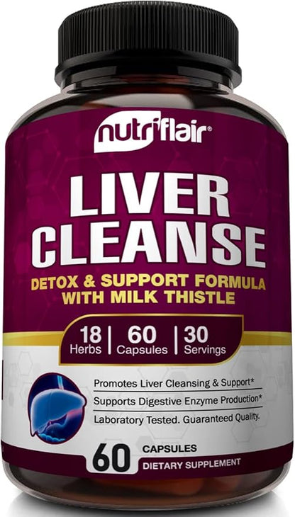 NutriFlair Liver Cleanse Detox & Repair 60 Veggie