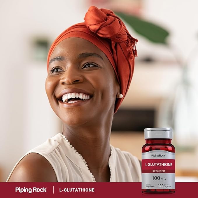 Piping Rock L Glutathione Supplement 100 mg 100 Capsules