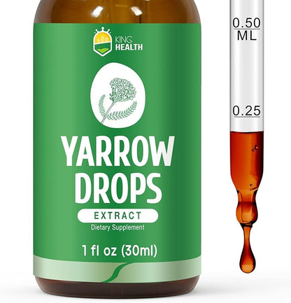 Yarrow Herb Tincture, Organic Yarrow Extract 98% Absorption, 1 Fl
