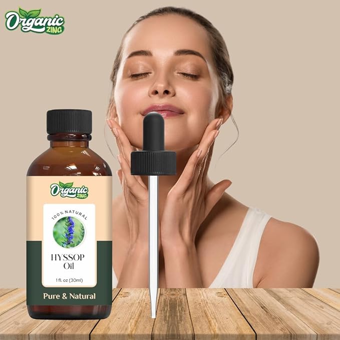 Hyssop (Hyssopus Officinalis) Oil | Pure & Natural Essential Oil for Skincare, Massage, Aroma and Diffusers- 30ml/1.01fl oz
