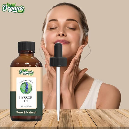 Hyssop (Hyssopus Officinalis) Oil | Pure & Natural Essential Oil for Skincare, Massage, Aroma and Diffusers- 30ml/1.01fl oz