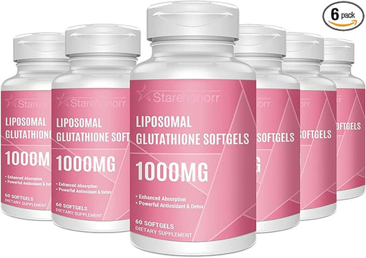 Liposomal Glutathione Softgels 1500MG, Reduced Glutathione 360 Softgels