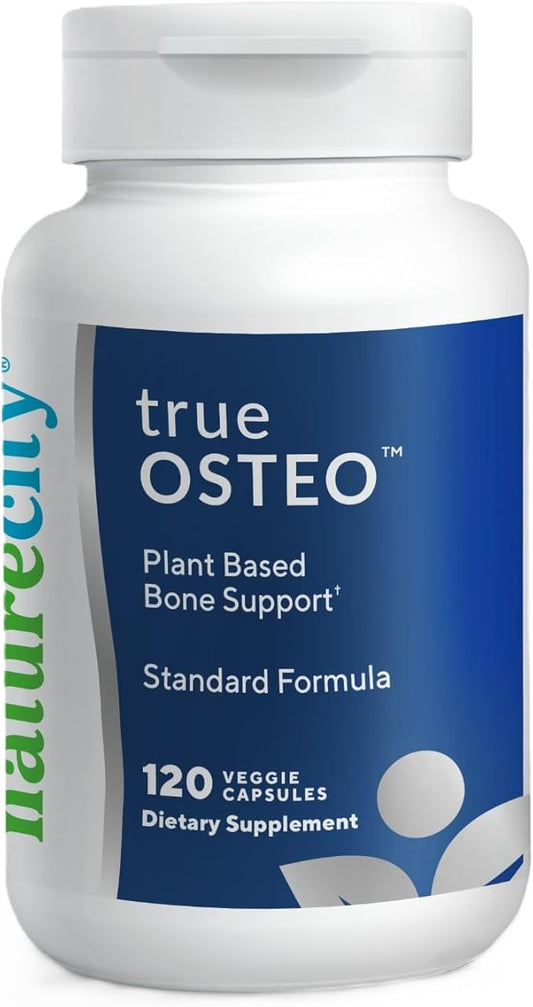 True-Osteo Plant-Based Supplement for Bone Strength D3, Vitamin K2, Silicon| (120 Veggie