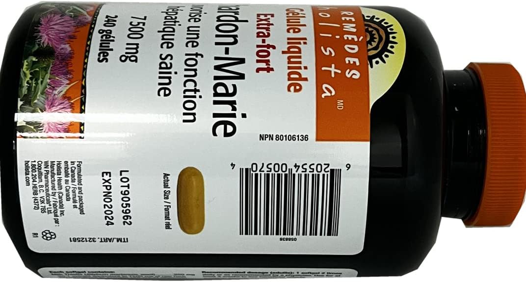 Extra Strength Milk Thistle 250 mg 240 softgels
