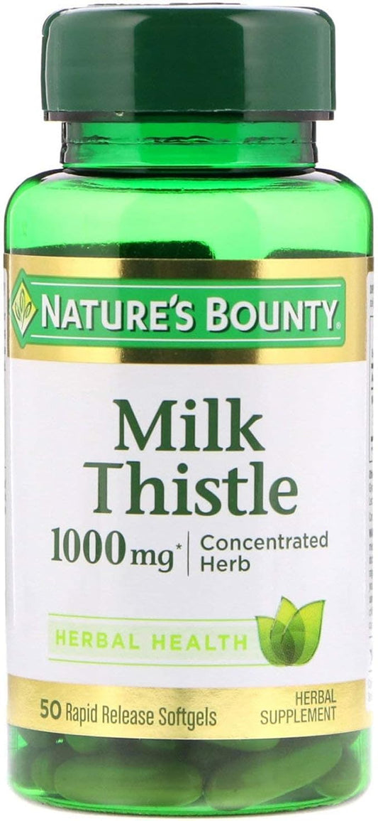 Nature's Bounty Milk Thistle 1000mg Herbal 50 CT