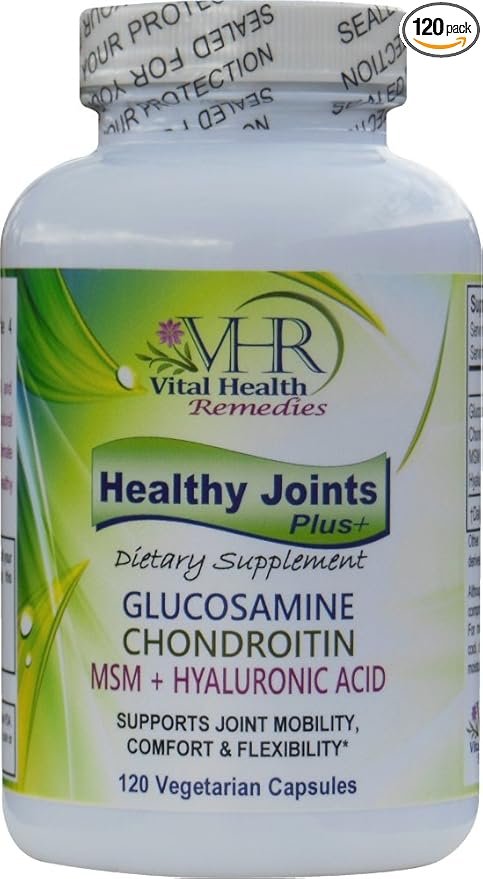 HEALTHY JOINTS Plus+ with Glucosamine, Chondroitin, 120 Vegetarian