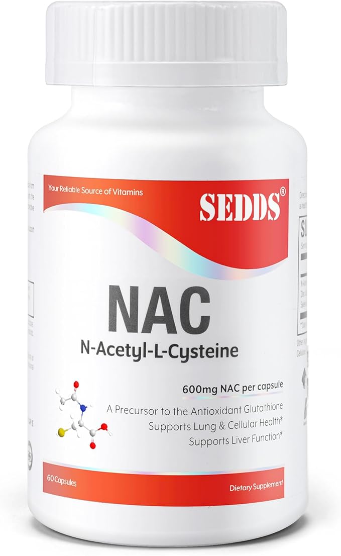 Supplements, N-Acetyl Cysteine (NAC) 600mg, 60