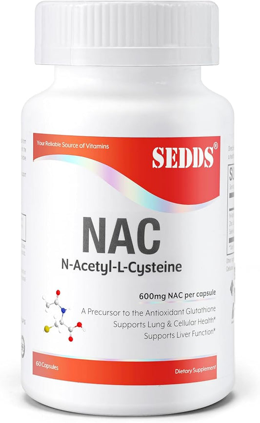 Supplements, N-Acetyl Cysteine (NAC) 600mg, 60