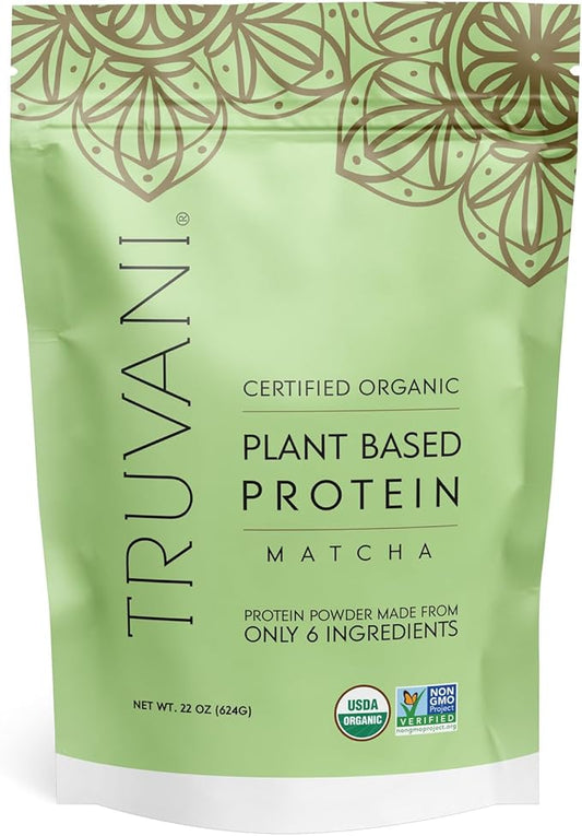 Truvani Vegan Pea Protein Powder 20g Organic 20 Servings