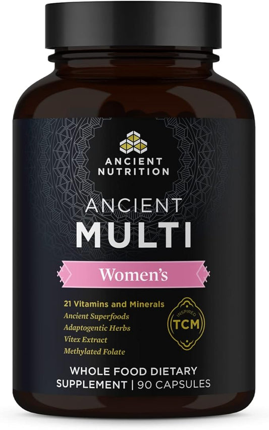 Ancient Nutrition Multivitamin for Women, Multi B12, Zinc, 90 Ct