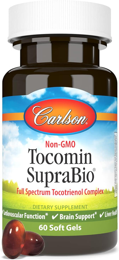 Carlson - Tocomin SupraBio, Bio-enhanced Tocotrienol 60 soft