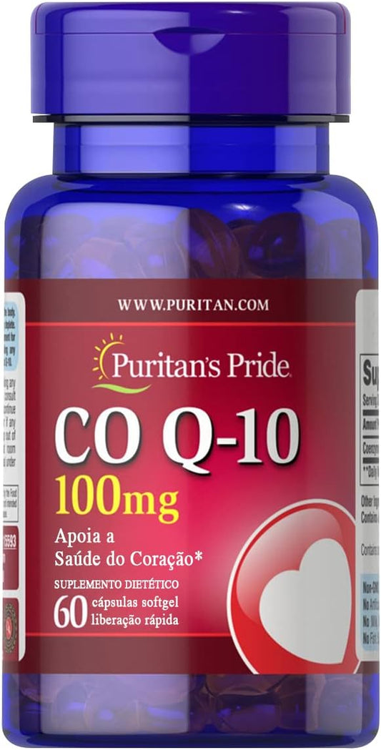 Puritan's Pride Q-Sorb CoQ10 100mg, Supports 60 Rapid 60 ct