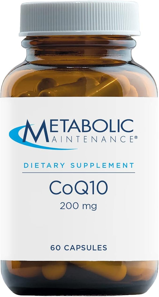 Metabolic Maintenance CoQ10 Heart Health Supplement 200mg Coenzyme Q10 with (60 Capsules)