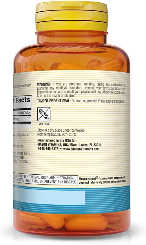 MASON NATURAL NAC N-Acetyl L-Cysteine 500 mg 60 Capsules 2)