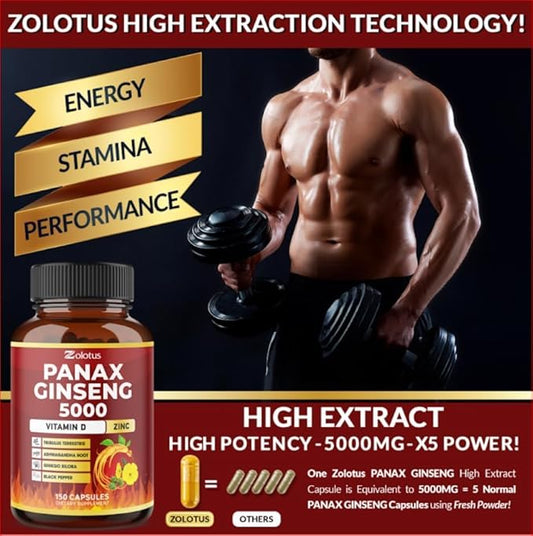 Zolotus 7 in 1 Premium Panax 5 Months 5000 mg