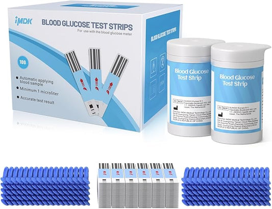 IMDK GLU-T1 Blood Glucose Test Strips 100 Count)